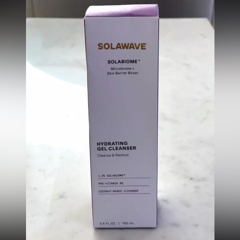 SOLAWAVE Solabiome Hydrating Gel Cleanser 3.4 oz NEW SEALED